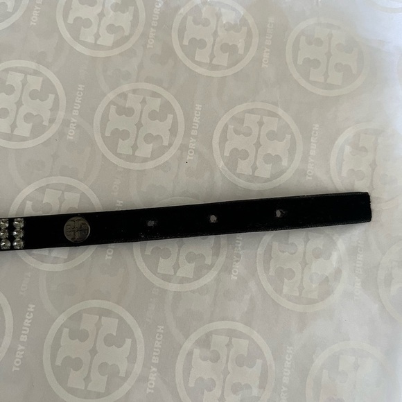 Tory Burch Crystal Embellished Double Wrap Bracelet Black OS Style 42456 NWT - Picture 7 of 17